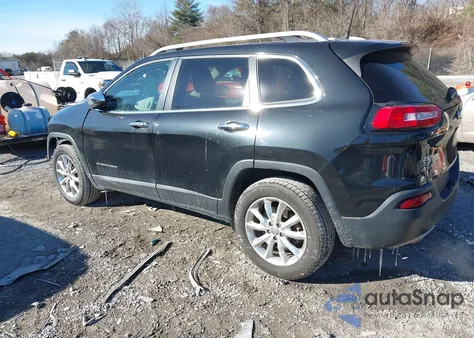 2016 Jeep Cherokee Limited z USA, uszkodzony, nr VIN 1C4PJMDBXGW151692